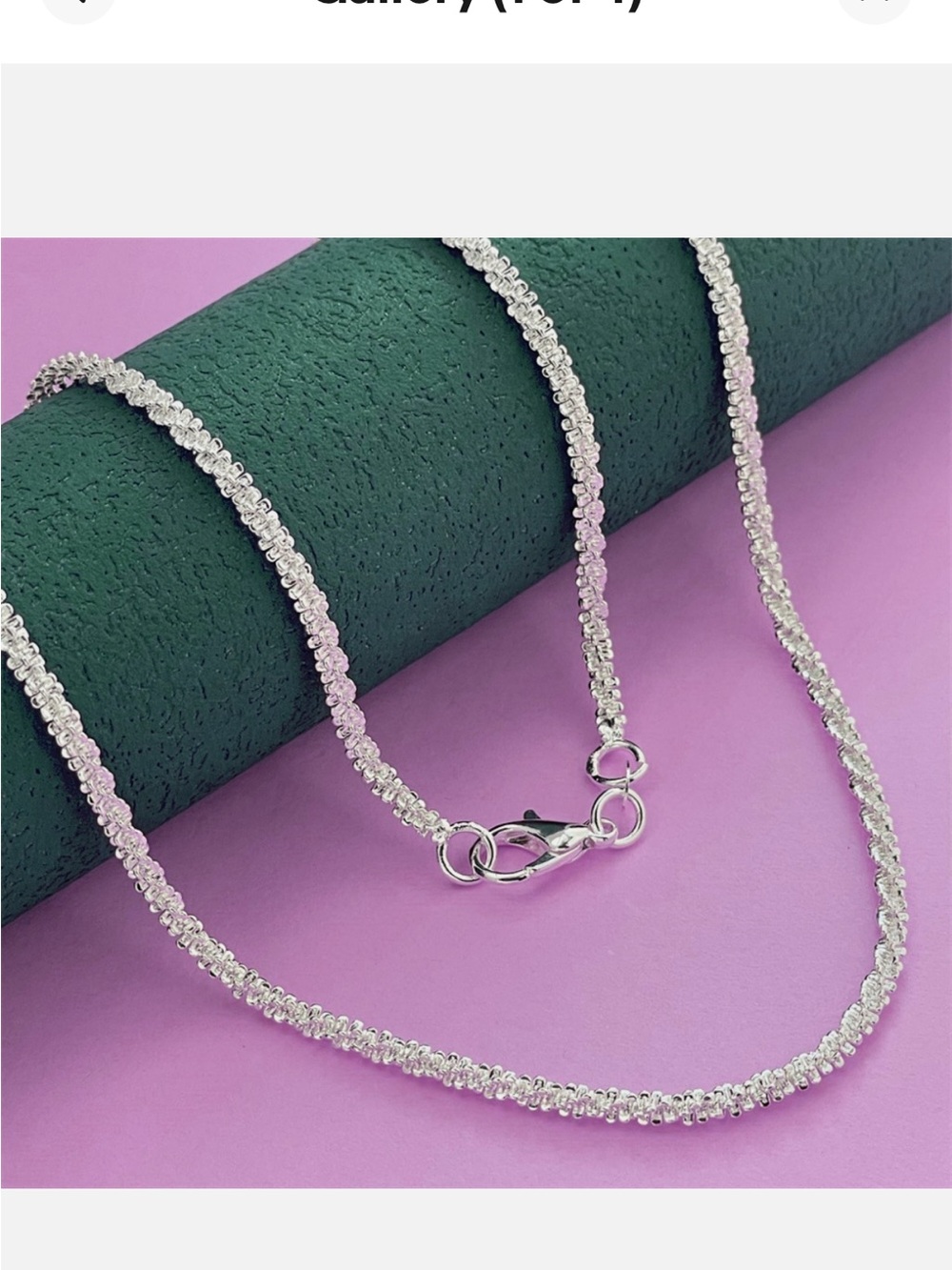 Mens Womens 925 Sterling Silver Diamond Cut Sparkle Rope Chain Necklace #N274